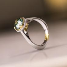 Engagement ring, color diamonds, diamonds, diamond jewelry, color jewelry