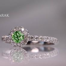 Engagement ring, Danielle Barak, color diamonds, diamonds, diamond jewelry, color jewelry